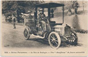 Paris, Bois de Boulogne, cab driver, automobile (EK)