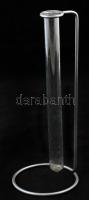 Kémcső fém tartóval, h: 19,5 cm