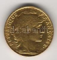 Franciaország 1913. 20Fr Au 6,4516g "Kakas" T:1/2