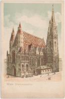 Vienna, Wien I. Stefanskirche / church, litho (EB)