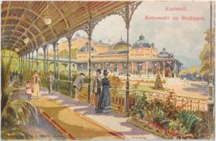Karlovy Vary, Karlsbad; Kolonnade im Stadtpark s: Erwin Pendl (EK)