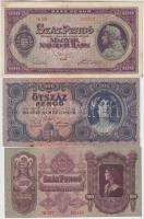 34db-os vegyes magyar pengő bankjegy tétel T:vegyes