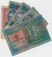 1912. 100K piros "Deutschösterreich" felülbélyegzéssel + 1913. 20K (2x) egyik "Deutsc...