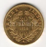 Franciaország 1858A 20Fr "III.Napoleon" Au 6,4516g  T:2