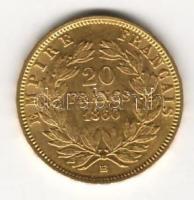 Franciaország 1860BB 20Fr "III.Napoleon" Au 6,4516g  T:2