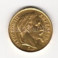 Franciaország 1868BB 20Fr "III.Napoleon" Au 6,4516g  T:2