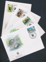 WWF Teknősök 2 pár + 4 FDC WWF Turtles 2 pair + 4 FDC