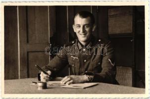 1942 Military WWII, German Luftwaffe officer, photo (gluemark)