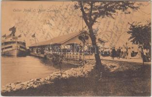 Cedar Point, O. Boat landing, steamship
