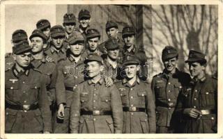 1943 Military WWII, German Luftwaffe, group photo