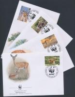 WWF antelope set + 4 FDC WWF antilop sor + 4 FDC