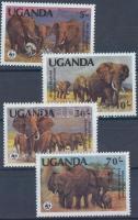 1983 WWF Afrikai elefánt sor Mi 361-364 A