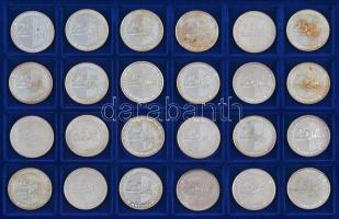 DN "Euró fantázia" 24xklf Ag emlékérem bársony tálcán (20.7g/0.999/38,5mm) T:PP
Hungary N...