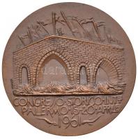 Olaszország 1961. "Nemzetközi Történelmi Kongresszus Palermo 1961. április 15-20." Br emlé...