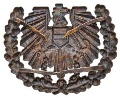 Ausztria DN Festett fém címeres sapkajelvény (40x50mm) T:2
Austria ND Painted metal cap badge with c...