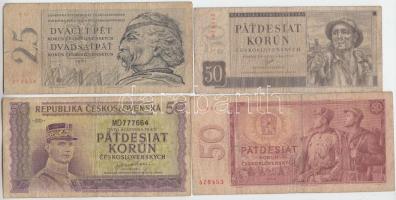 Csehszlovákia 16db vegyes bankjegy tétel T:vegyes Czechoslovakia 16pcs of banknotes C:mixed