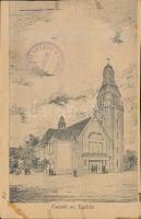 Budapest XXI. Csepel, Evangélikus egyház (vágott / cut)