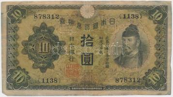 Japán 1930. 10Y T:III,III- Japan 1930. 10 Yen C:F,VG