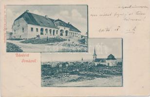 Pomáz, Teleki-Wattay-kastély, templom, kiadja Divald Károly