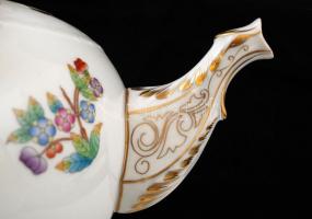 Herendi Viktória mintás teás készlet, kézzel festett, hibátlan, jelzett / Herend tea set, signed, ha...