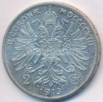 Ausztria 1913. 2K Ag "Ferenc József" T:2-
Austria 1913. 2 Corona Ag "Franz Joseph&quo...