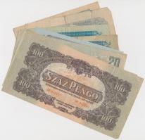 1944. 1P (2x) + 2P (2x) + 5P + 20P + 50P + 100P "A Vörös Hadsereg Parancsnoksága" T:vegyes