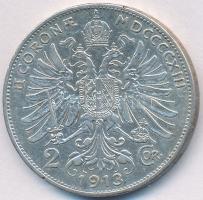 Ausztria 1913. 2K Ag "Ferenc József" T:2- Austria 1913. 2 Corona Ag "Franz Joseph" C:VF