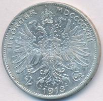 Ausztria 1913. 2K Ag "Ferenc József" T:2- Austria 1913. 2 Corona Ag "Franz Joseph" C:VF