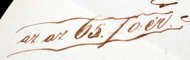 1859 1/2kr okmánybélyeg párban, fordított állású értékszámmal, valamint 15kr, 10kr, és 3 × 2kr okmán...