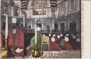 Constantinople, tomb of Sultan Mourad, interior (Rb)