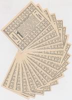 ~1940. "Kenyér- és lisztjegy" (17x) T:I,I-