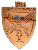 ~1930. "MGI - Magyar Földért" zománcozott fém jelvény (50x36mm) T:1-,2