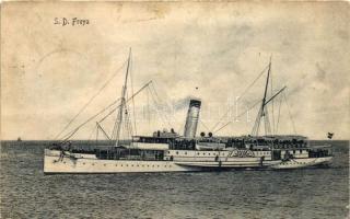 S. D. Freya (restored postcard in bad condition)