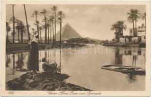 Cairo, Flood time near Pyramids
