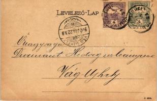 Devecser, Somló-hegy, Somlói várrom, Gróf Esterházy-várkastély; floral Art Nouveau, Rosenberg Zsigmo...