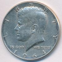 Amerikai Egyesült Államok 1964. 1/2$ Ag "Kennedy" T:2,2-  USA 1964. 1/2 Dollar Ag "Kennedy" C:XF,VF Krause KM#202