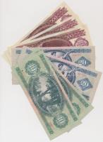 1962. 10Ft (2x) sorszámkövetők + 1975. 20Ft (2x) sorszámkövetők + 1992. 100Ft (3x) sorszámkövetők T:...