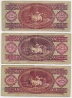 1949. 100Ft (3x) T:III,III-