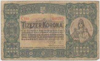 1923. 10.000K "Orell Füssli Zürich", "C 169" három sorozatszám T:III-