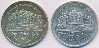 1992. 200Ft Ag "MNB" (2x) T:2,2- patina