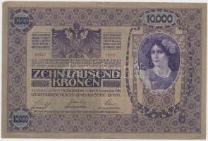 1918. 10.000K piros "MAGYARORSZÁG" körbélyegzővel T:II-