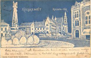 Kecskemét, Kossuth tér Emb. kiadja Komor Gyula (b)