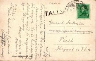 Tállya, Atlasz Rezső fűszer- és vegyeskereskedése, vasútállomás, templomok; Atlasz Rezső kiadása