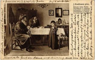 Látogatás a rabbinál / Besuch beim Rabbi, Judaica s: J. Kaufmann (EK)
