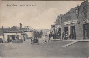 Felsőgalla, Szent János utca, Fejey Lajos üzlete, Dohány nagyáruda, automobile (EB)