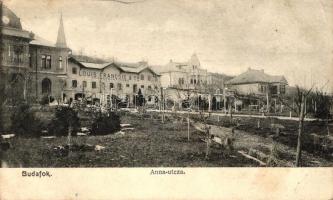 Budapest XXII. Budafok, Anna utca, Louis Francois & Co. pezsgőbor gyára (EB)