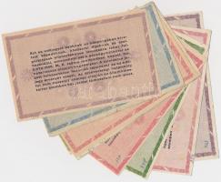 1946. 10db-os vegyes adópengő bankjegy tétel, közte fordított címeres és sorszám nélküli is T:vegyes