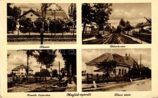 Maglód, vasútállomás, Wekerle és Kossuth Lajos utca, Állami iskola (EK)