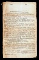cca 1943 A Magyar Nemzeti Eszményt  és Szálasi Ferencet támogató gépelt szórólapok, melyek tájékoztatnak az adott belpolitikai rendszerről, és elemzik a zsidók szerepét, 3p
