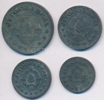 Jugoszlávia 1945. 50p Zn + 1D Zn + 2D Zn + 5D Zn T:2-
Yugoslavia 1945. 50 Para Zn + 1 Dinar Zn + 2 D...